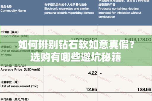 如何辨别钻石软如意真假？选购有哪些避坑秘籍